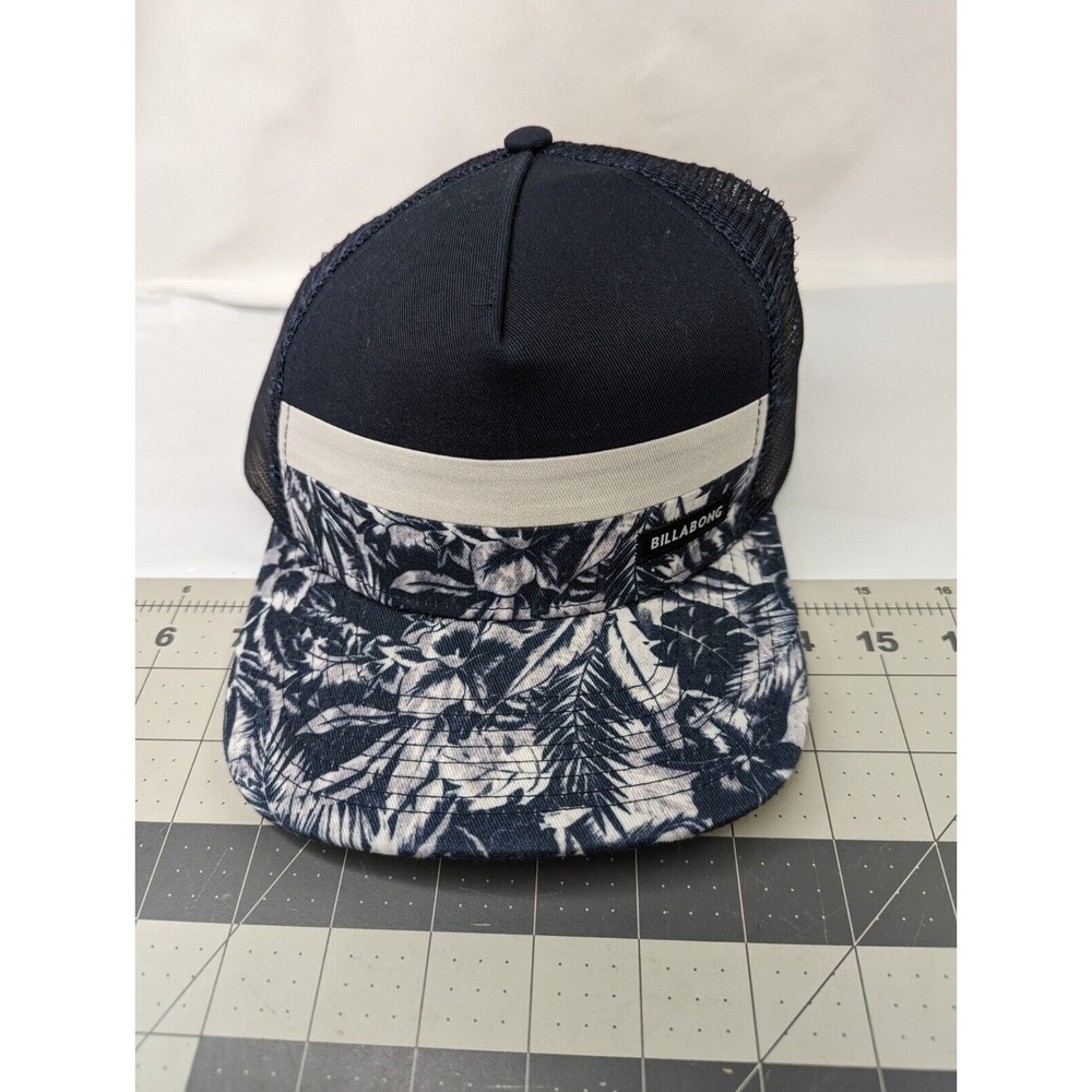 Billabong Trucker Hat Blue‎ Floral Snapback Cap
